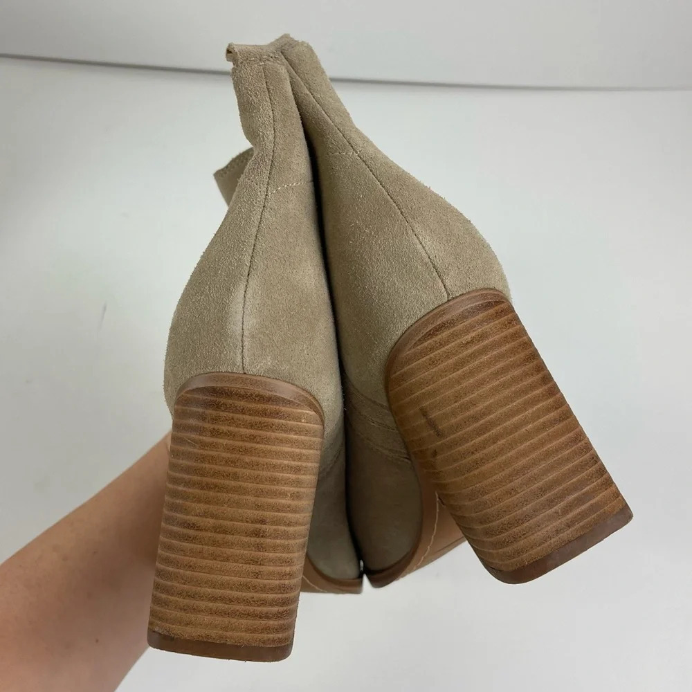 NEW Marc Fisher Oshay Pointed Toe Booties Tan Heels Womens Size US 11 M - Picture 6 of 13